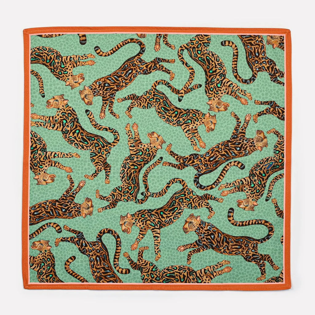 Ardmore Cheetah Kings Jade Napkin